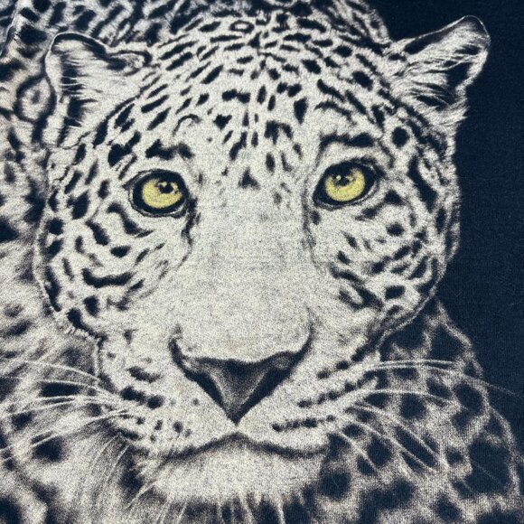Vintage 90s Leopard Print T‑Shirt | Fruit of the Loom XXL - Picture 5 of 6